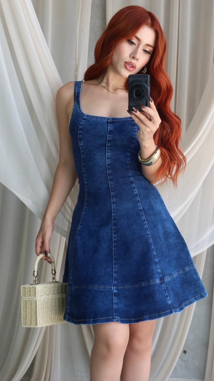 Vestido mezclilla de tirantes