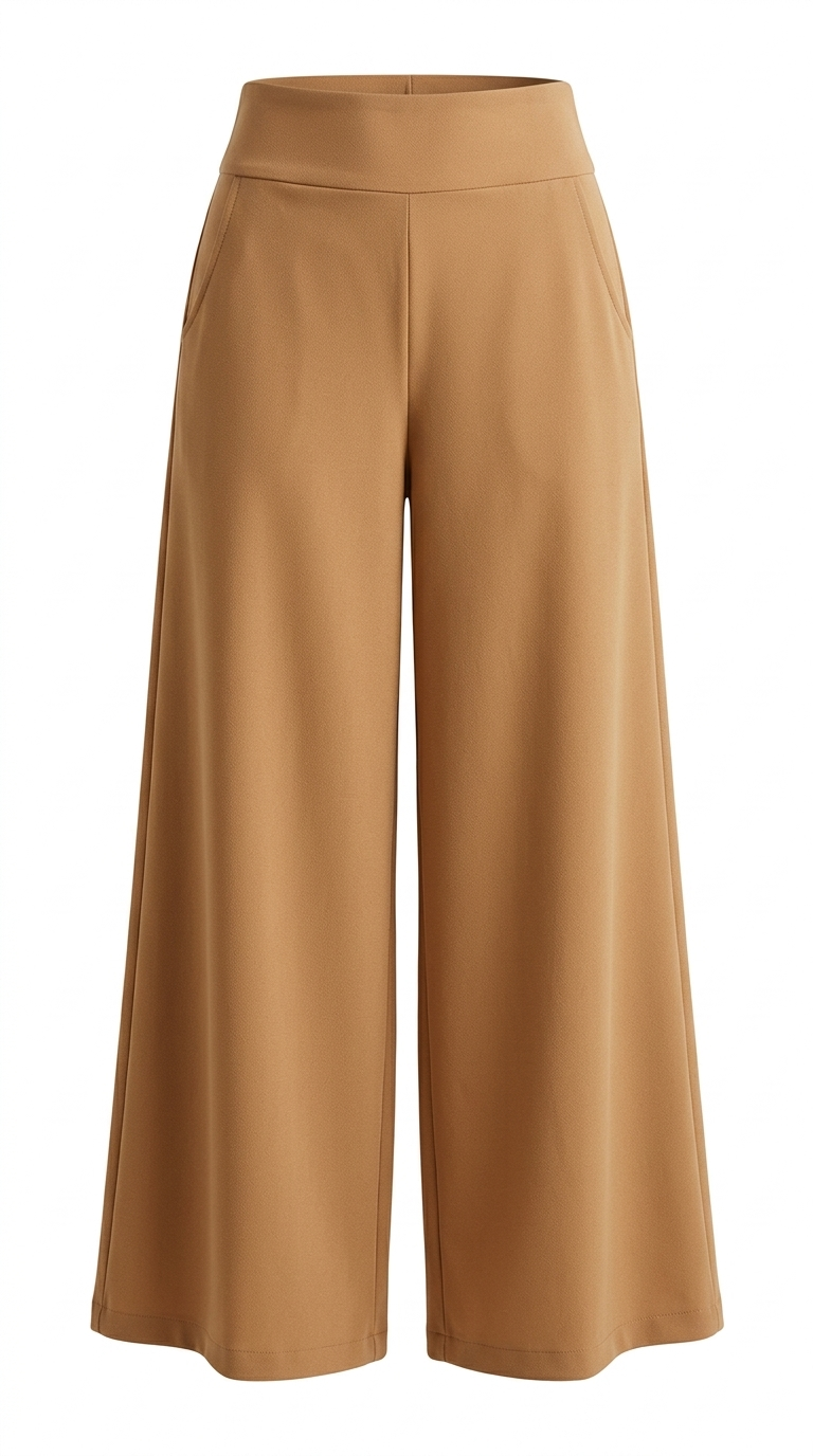 Pantalón pata de elefante tela crepé