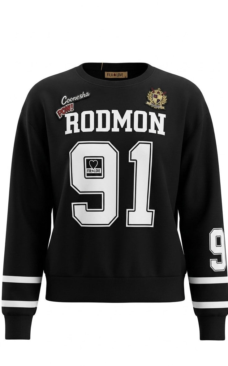 Sudadera números con escudos