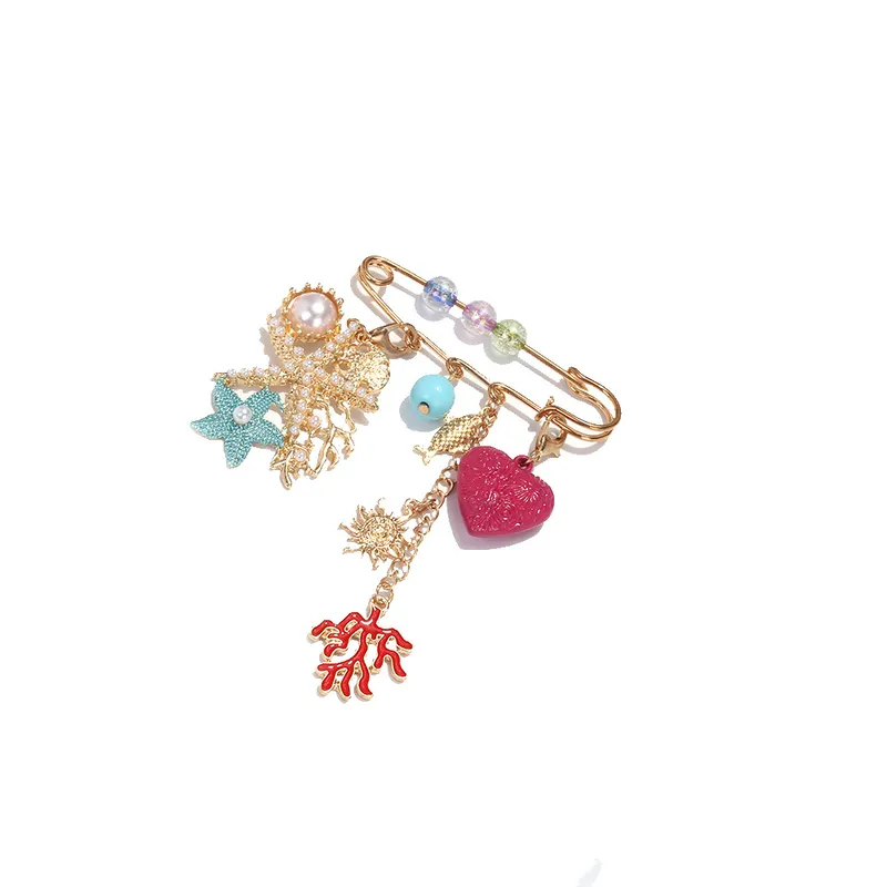 Broche hierro patrón océano