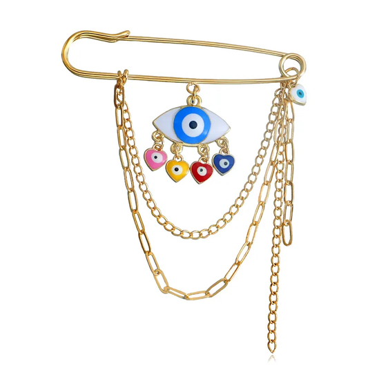 Pin ojo con ojitos de colores