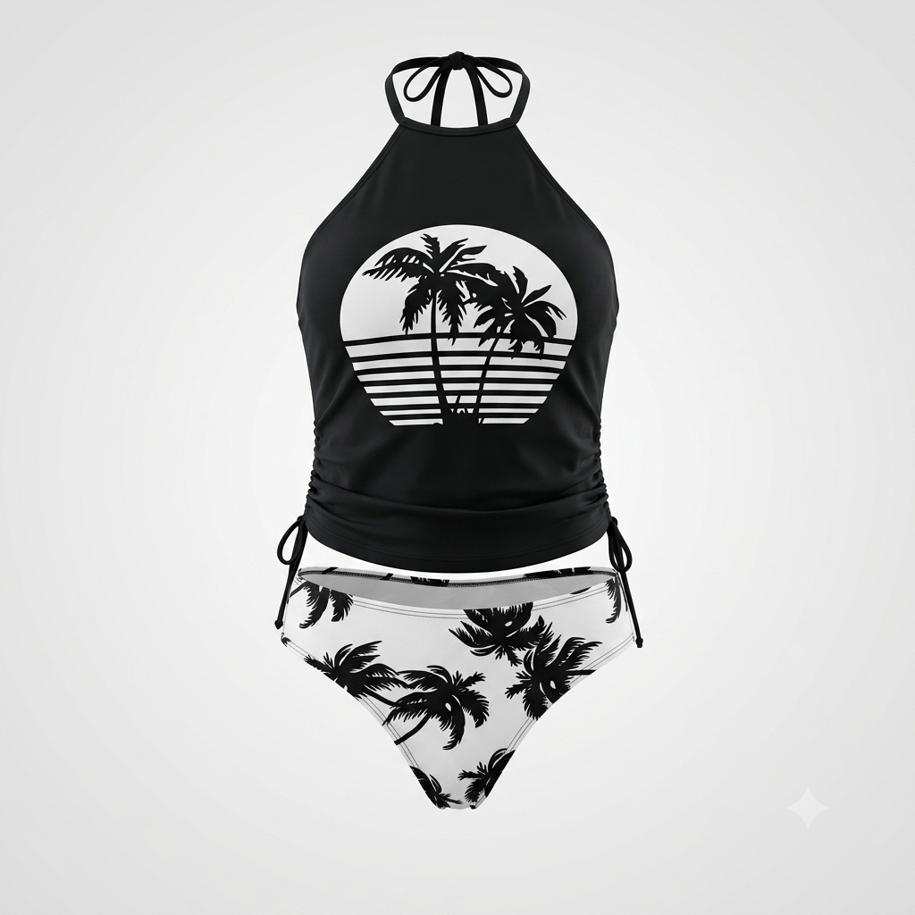 Conjunto 2 piezas palmeras