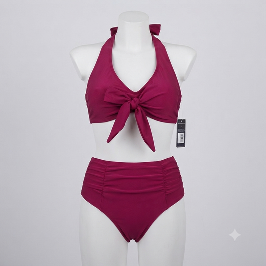 Traje de baño 2 piezas bikini vino