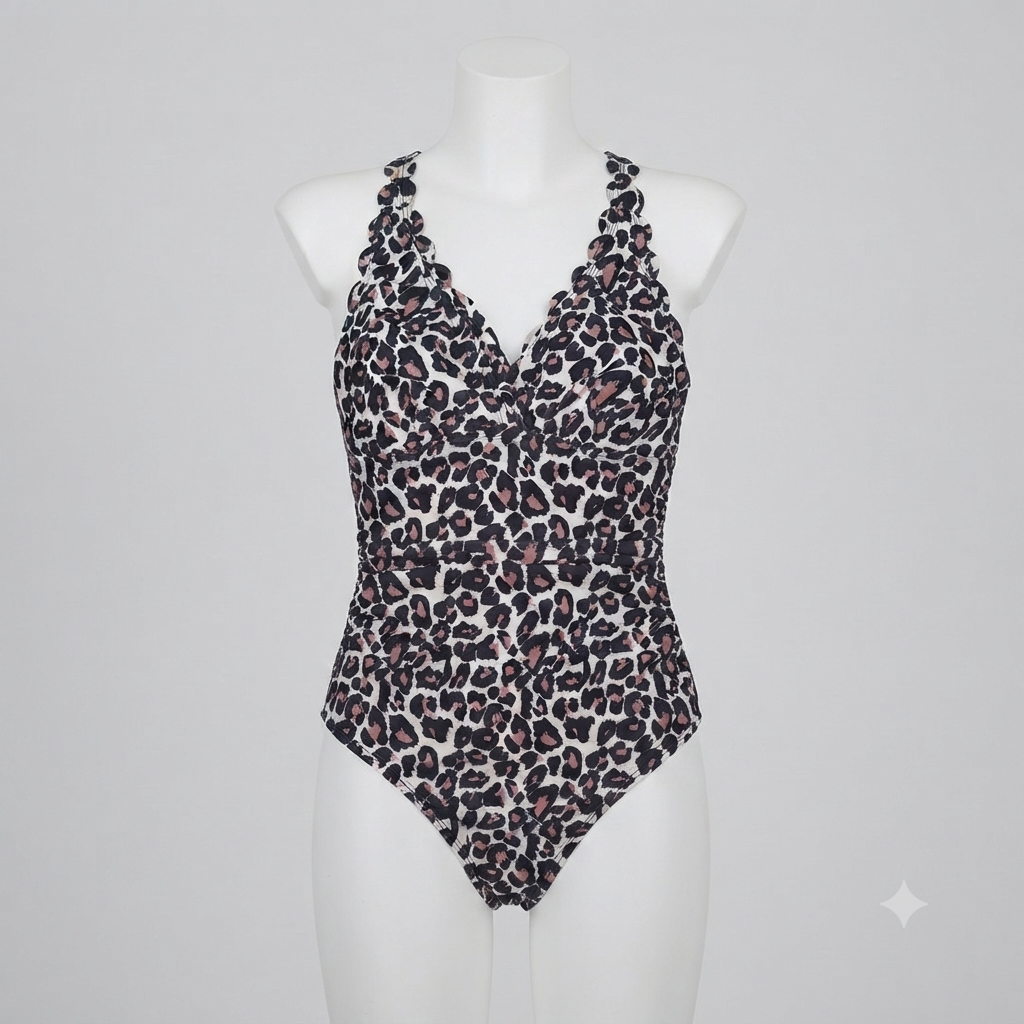 Traje de baño animal print completo