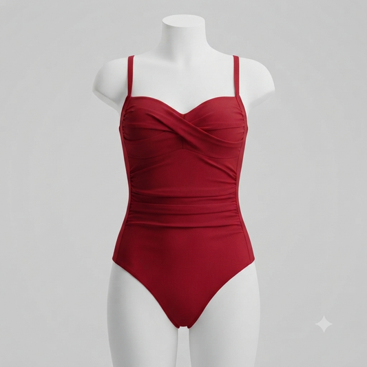 Traje de baño completo rojo