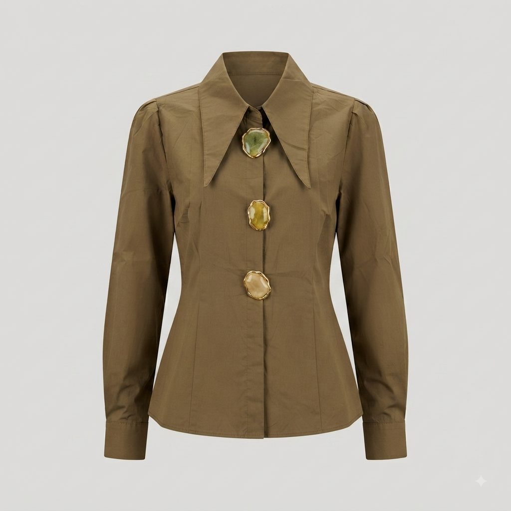 Camisa cuello inglés
