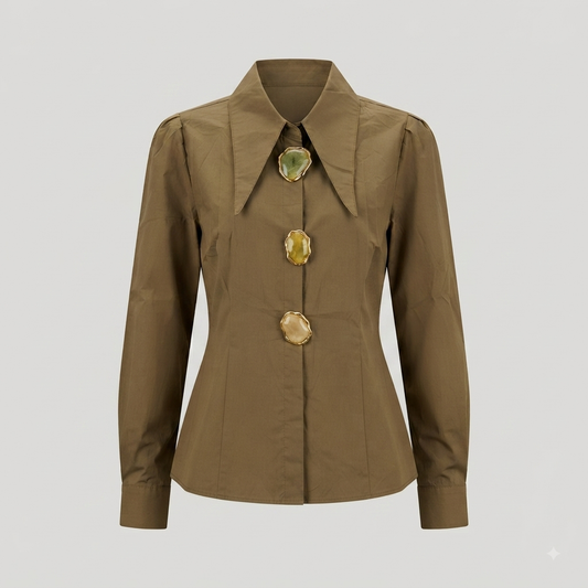 Camisa cuello inglés
