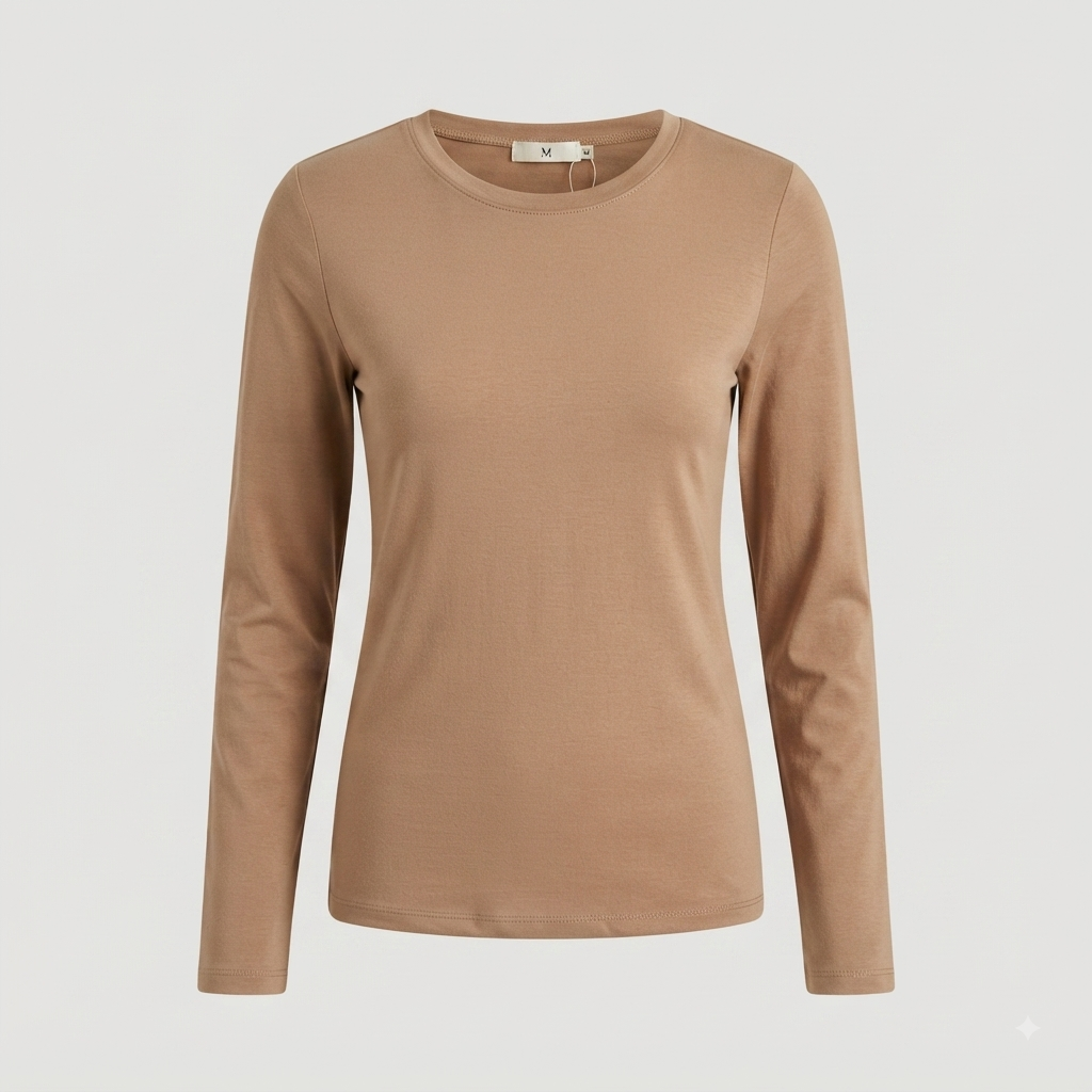 Blusa básica manga larga