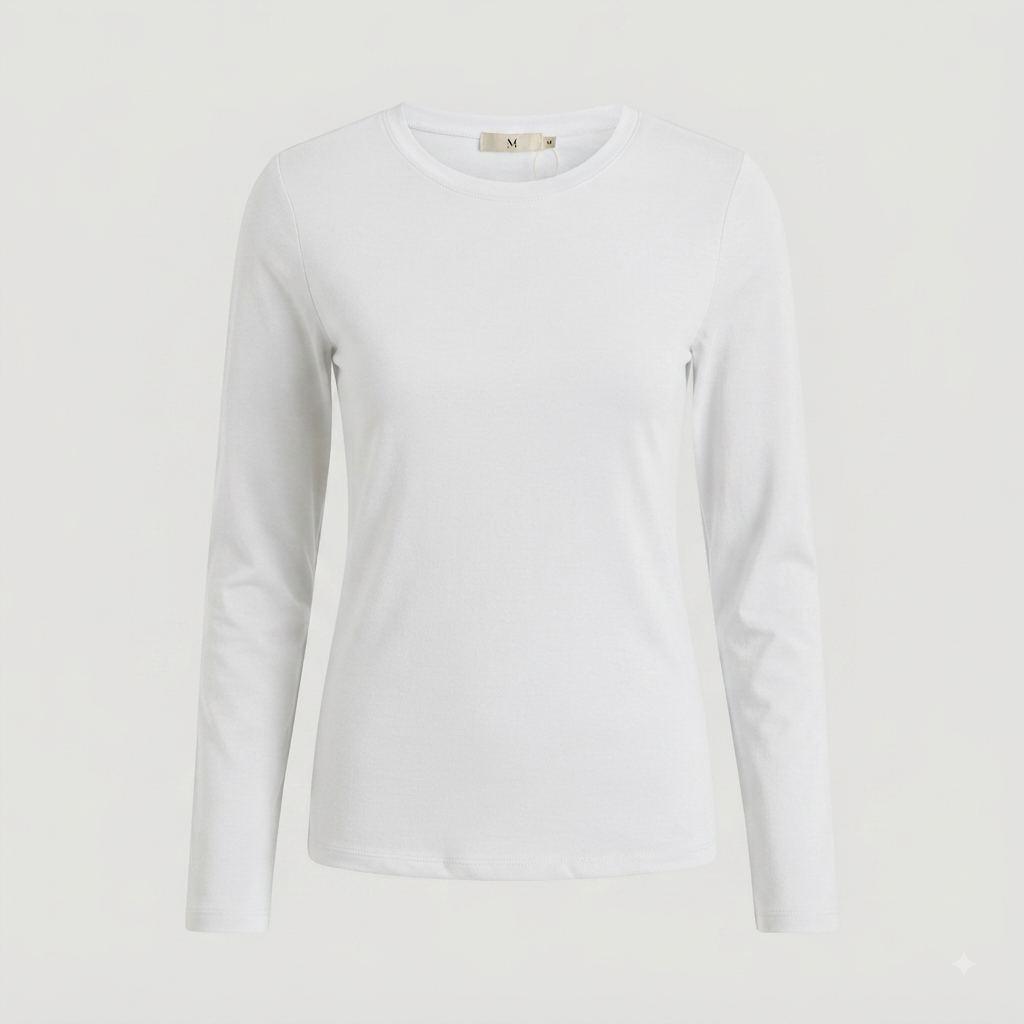 Blusa básica manga larga