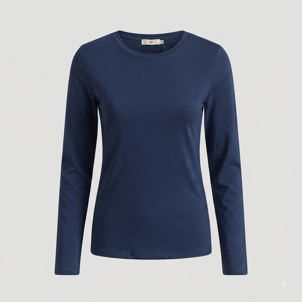 Blusa básica manga larga