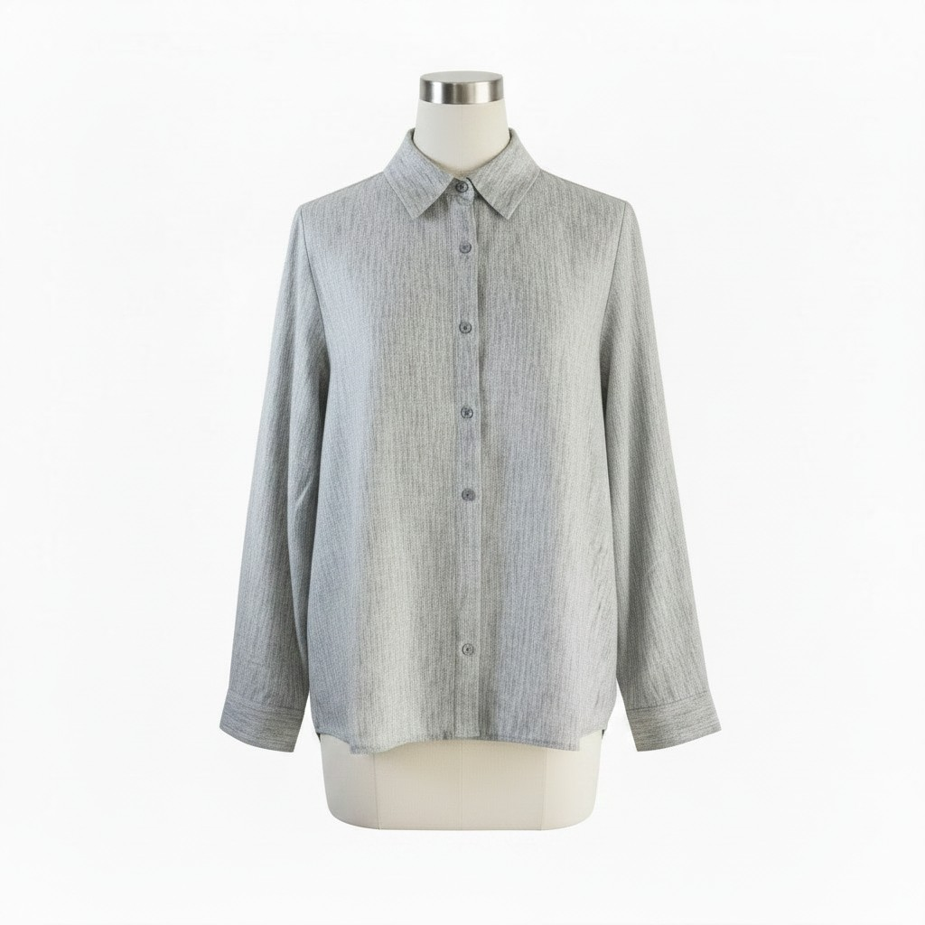 Camisa lino jaspeado