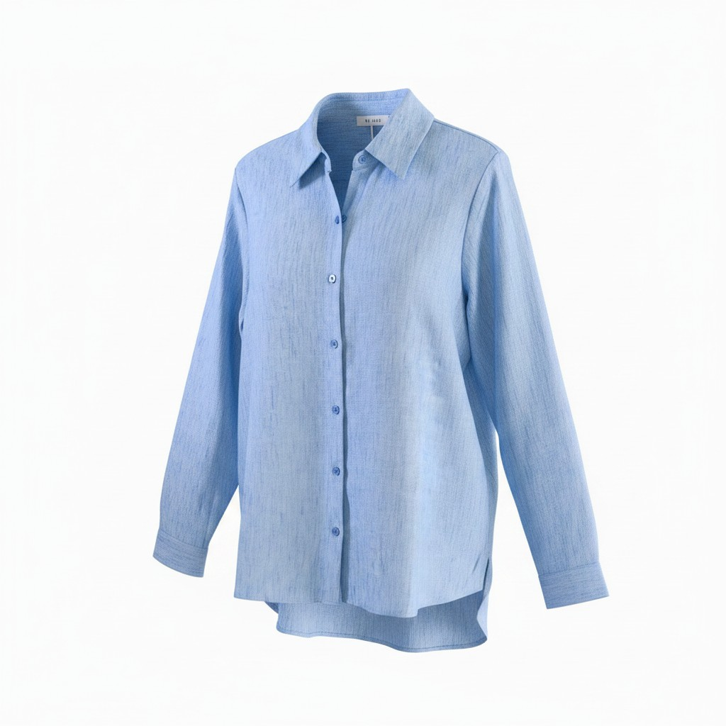 Camisa lino jaspeado
