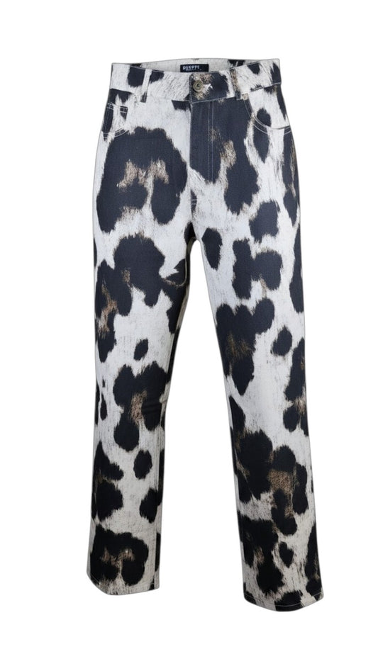 Pantalón vaca negro y café