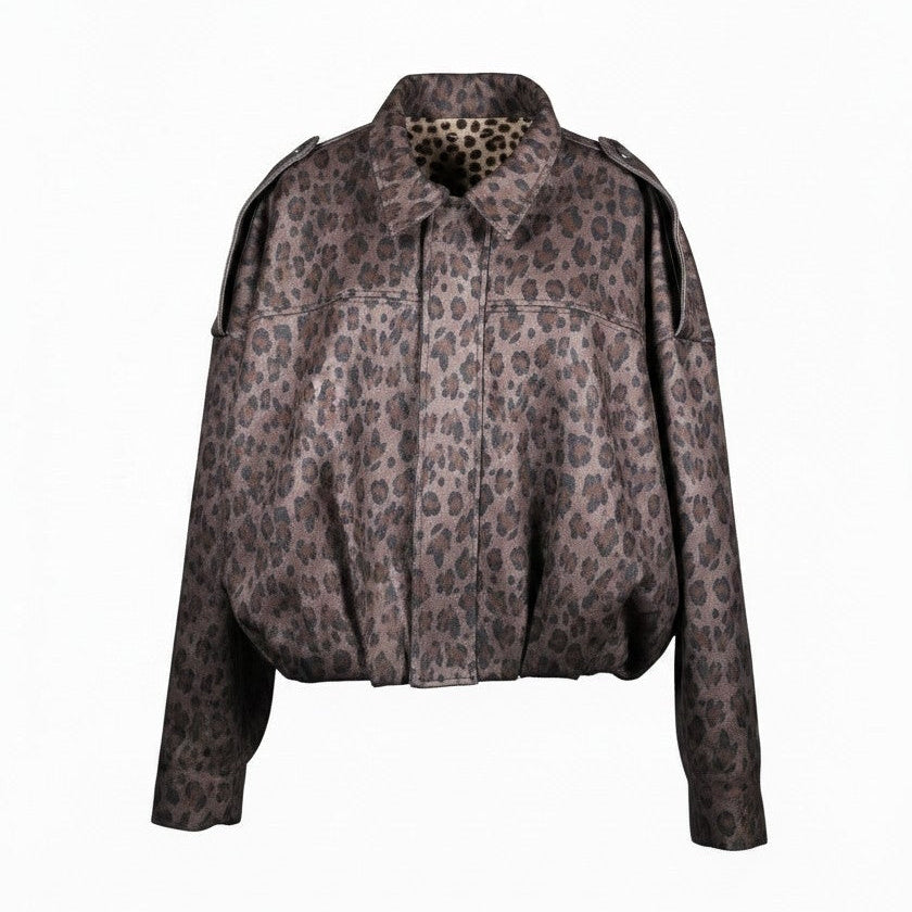 Chamarra estilo globo animal print