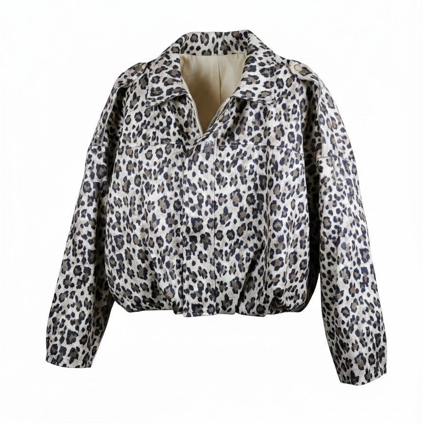 Chamarra estilo globo animal print