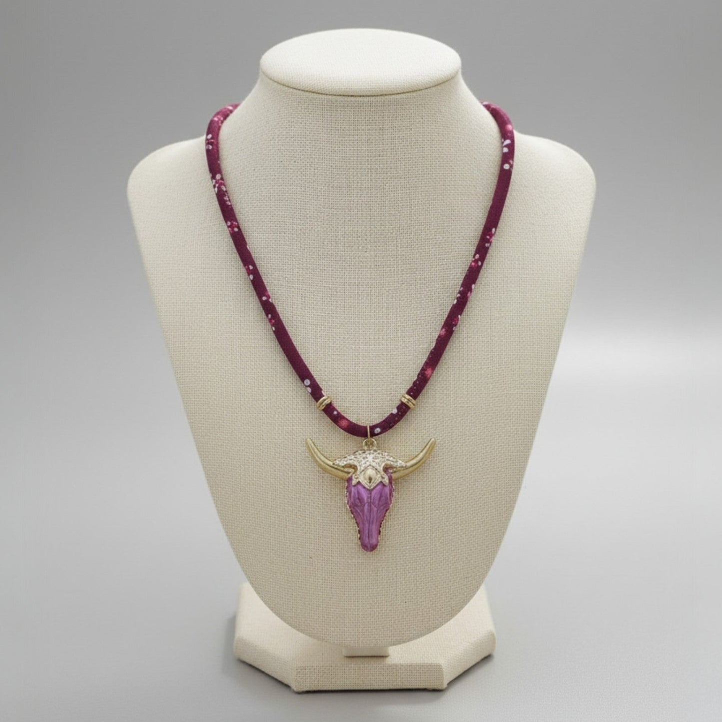 Collar vaquero rosa