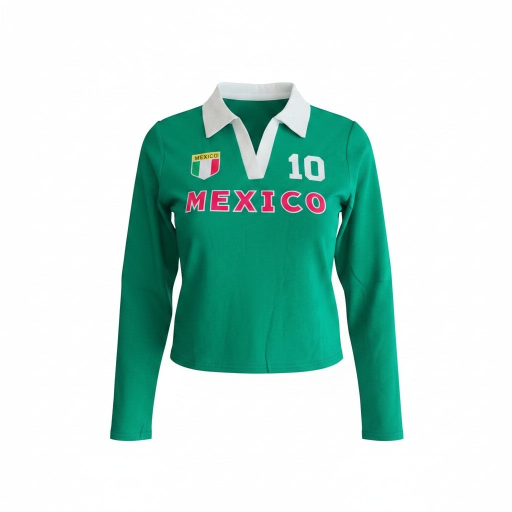 Playera manga larga México