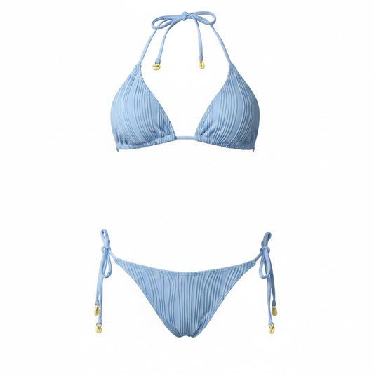 Bikini azul talla s conchitas