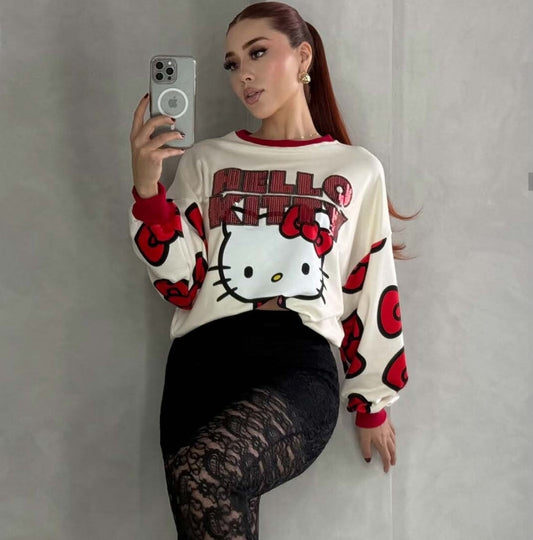Sudadera Kitty con lentejuela