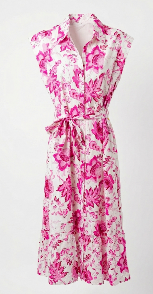 Vestido con diseño de flores