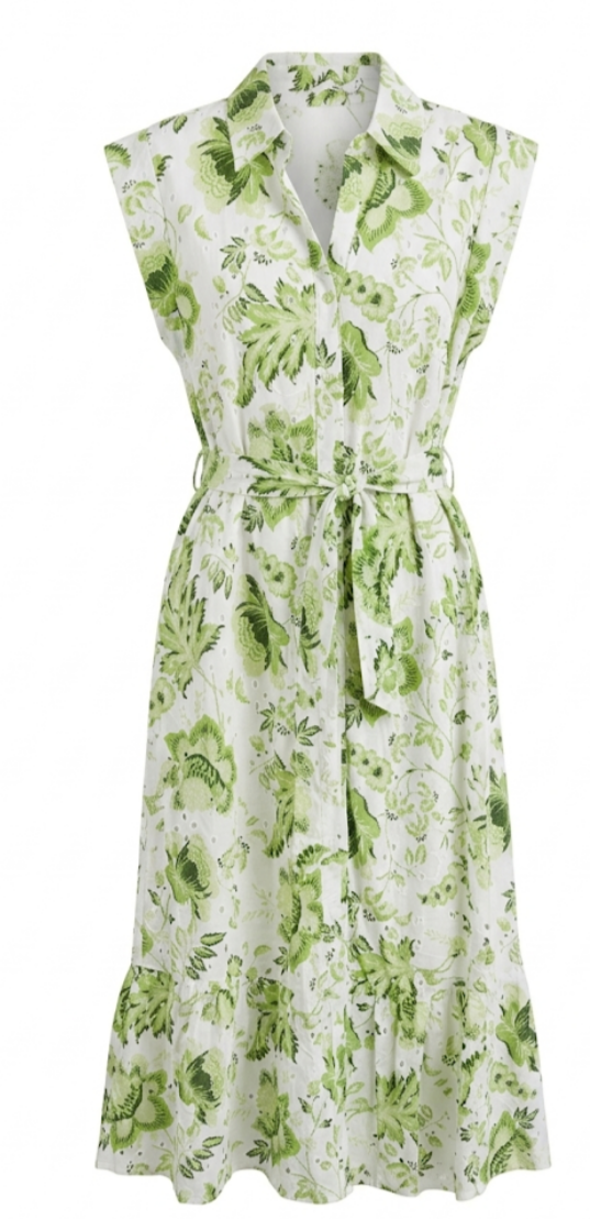 Vestido con diseño de flores
