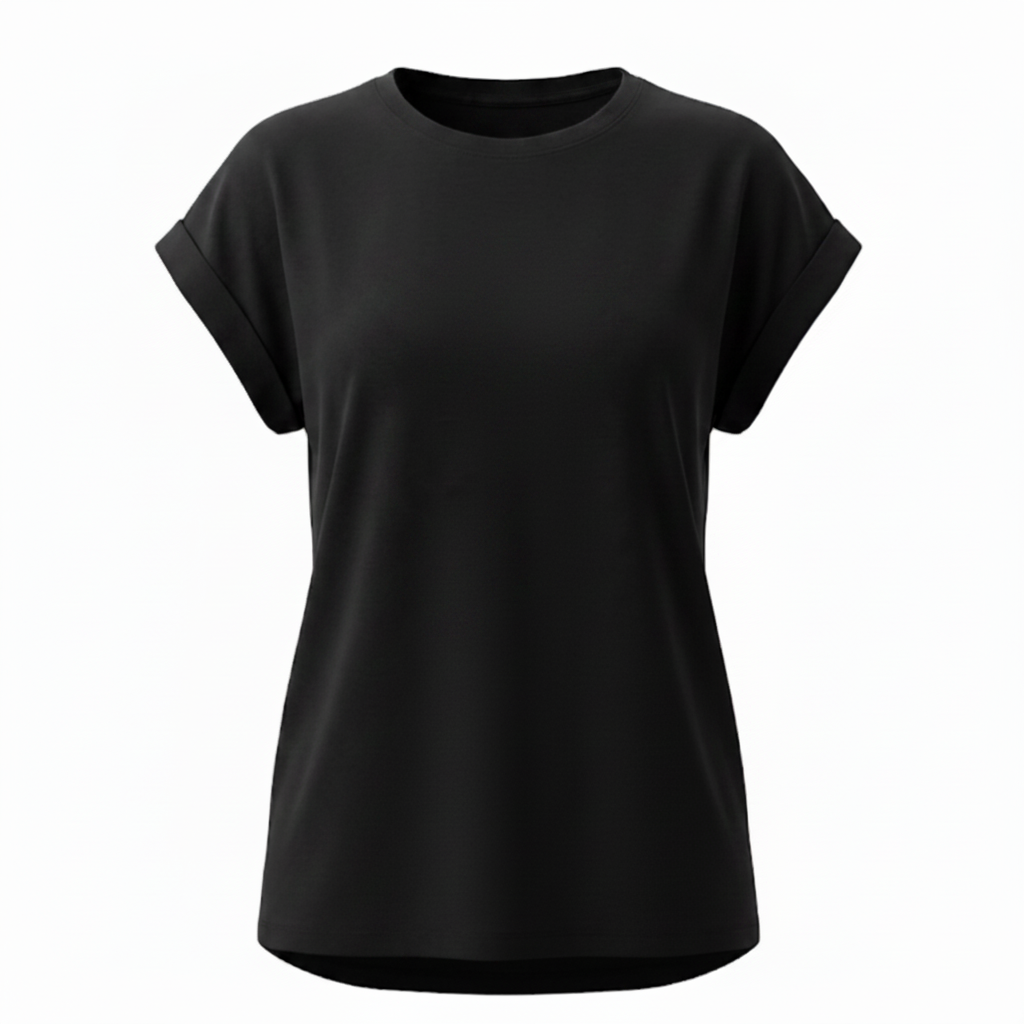 Playera dobladillo en mangas