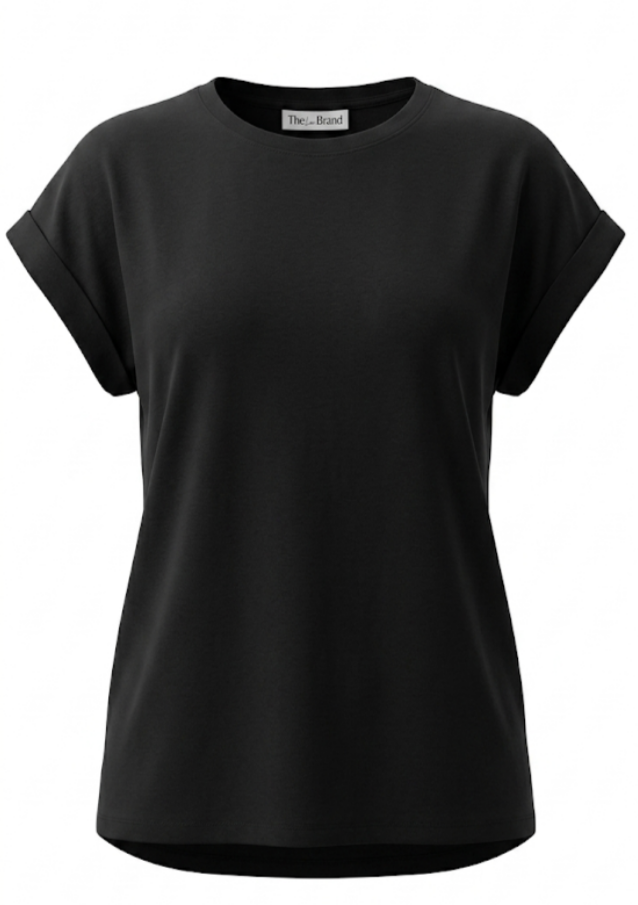 Playera dobladillo en mangas