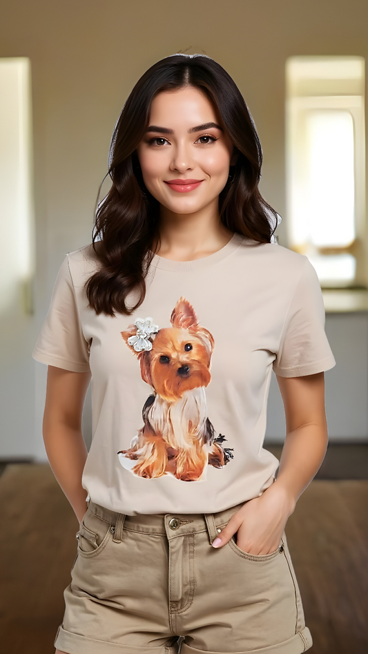 Playera perrito yorki