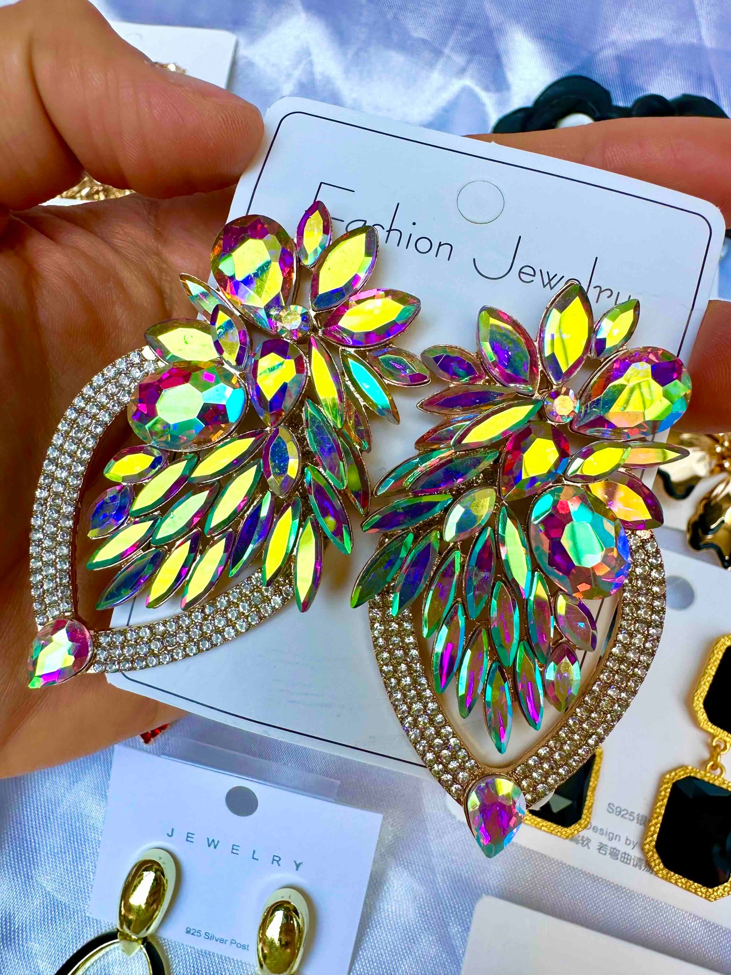 Aretes de fiesta arcoiris
