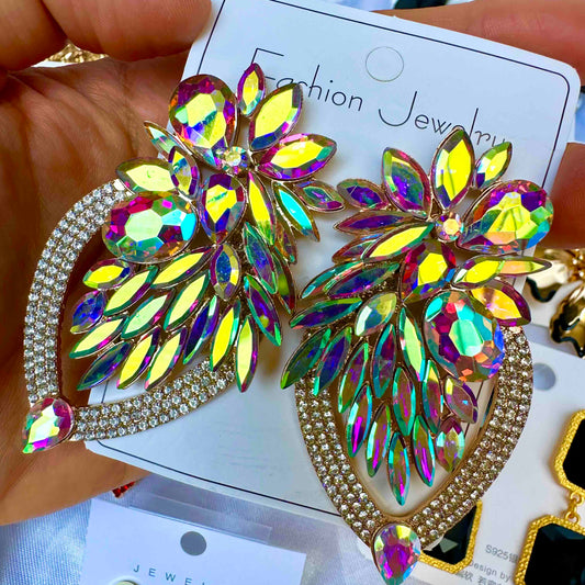 Aretes de fiesta arcoiris