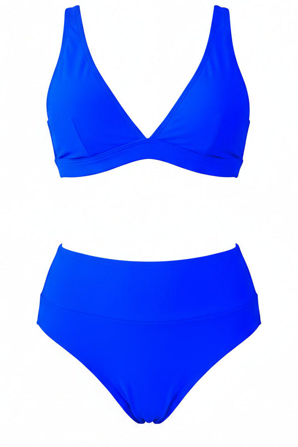 Traje de baño 2 piezas bikini broche metálico