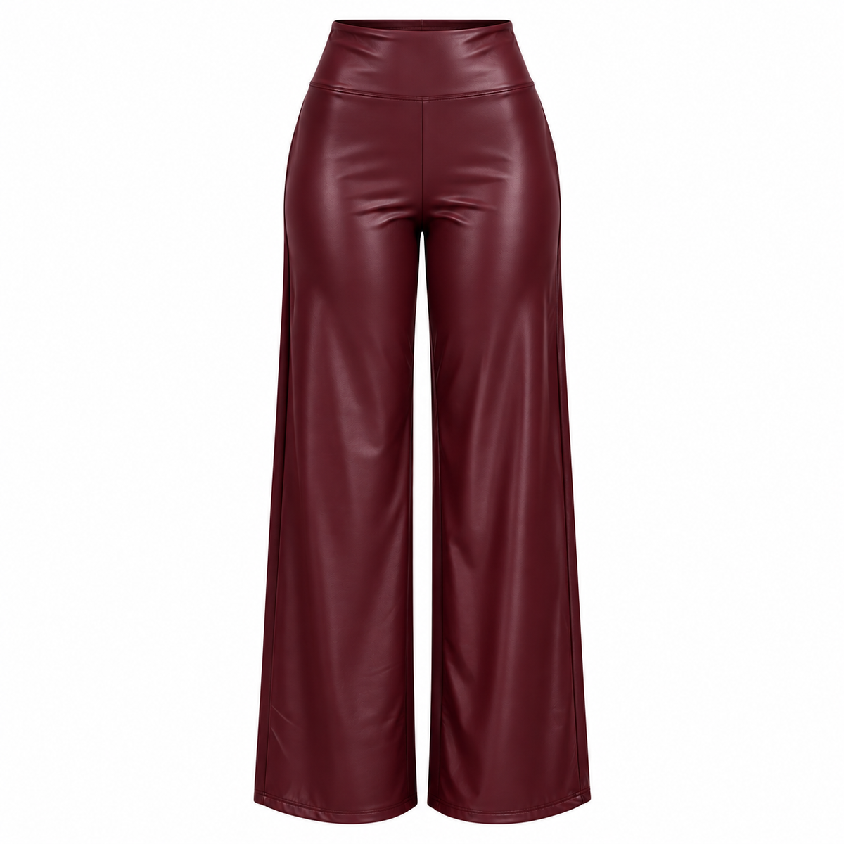 Leggins de vinipiel corte recto afelpado