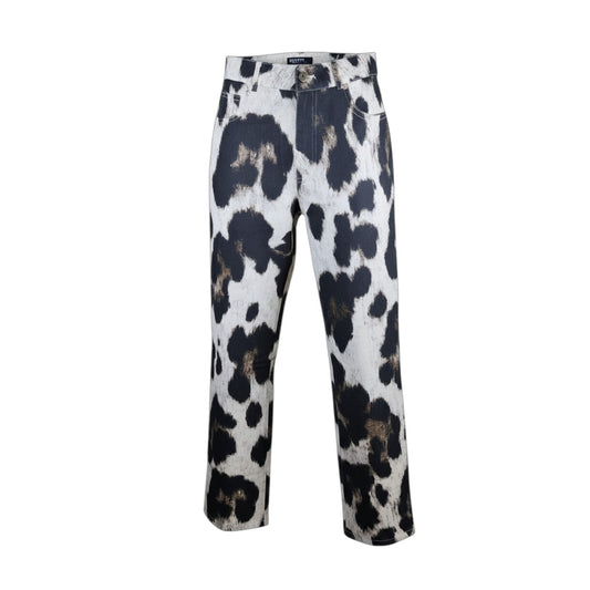 Pantalón vaca negro y café
