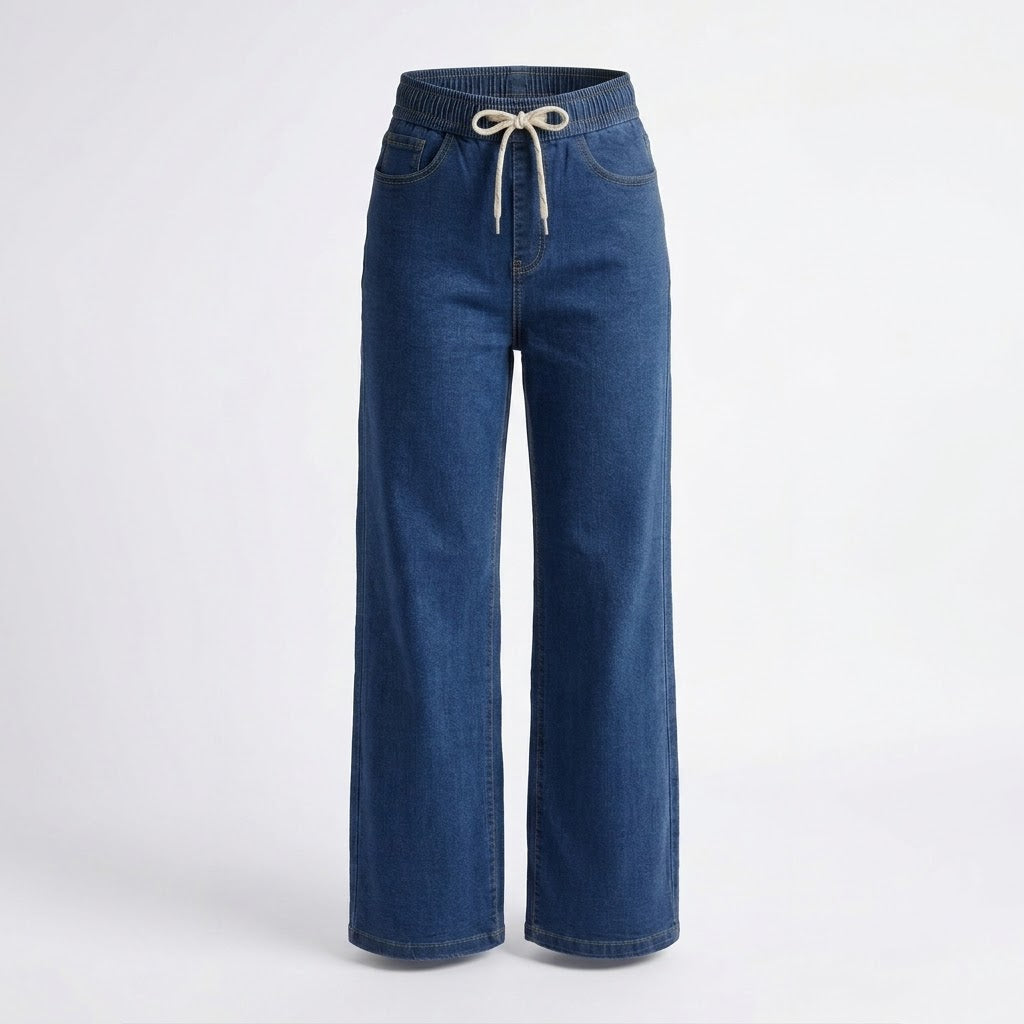 Pantalón mezclilla con resorte