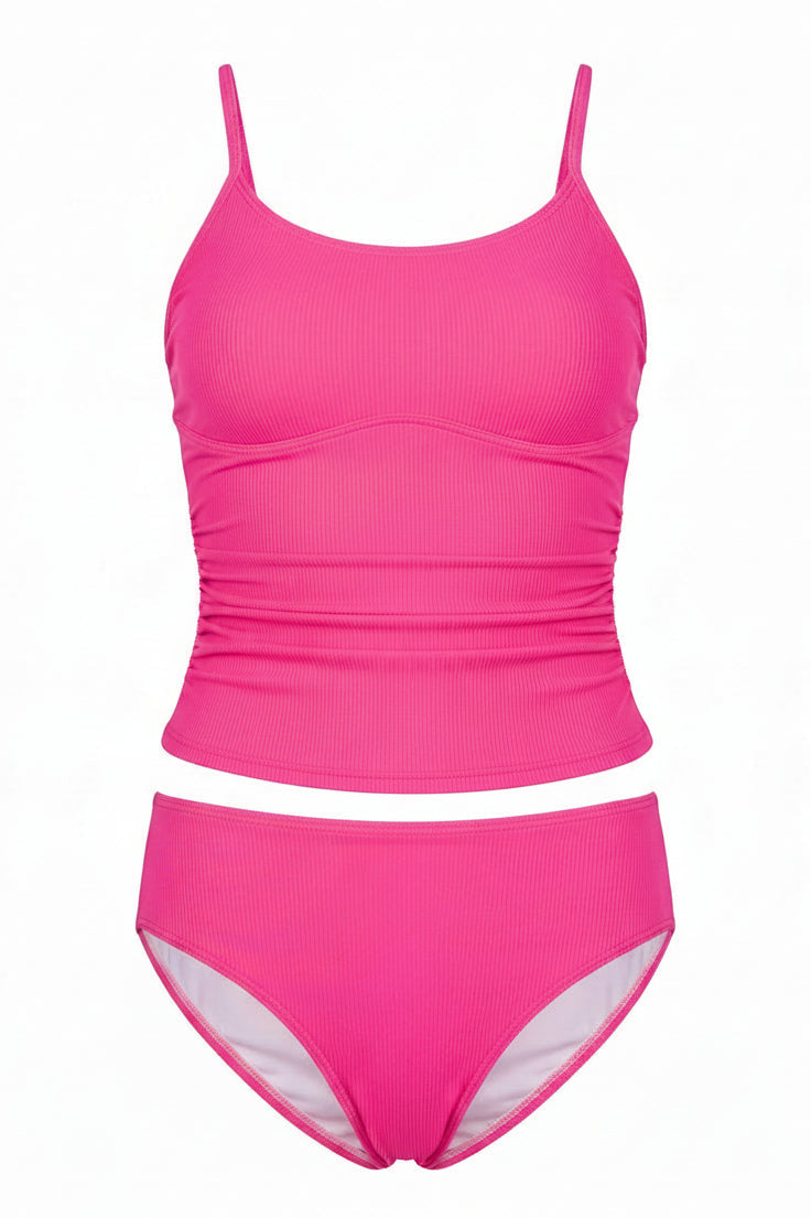 Traje de baño 2 piezas bikini rosa barbie